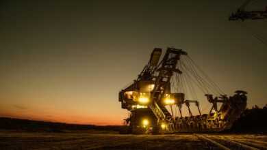 mining excavator, mining, heavy machinery