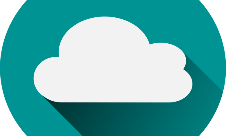 storage in the cloud, logo, miniature