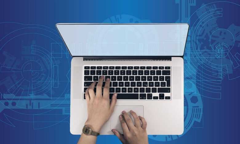 laptop, typing, technology, blockchain, programming, developer, coding, working