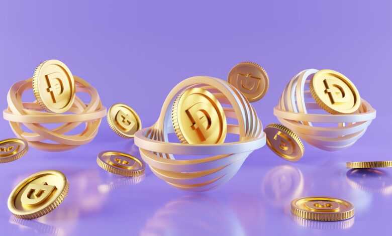 a group of gold coins