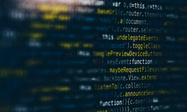 computer coding screengrab